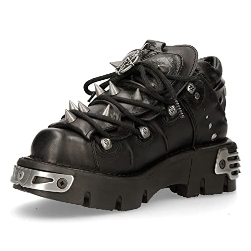 new rock Damenstiefel Schwarz Goth Punk Design Schnürsenkel Stil m110 s1 von New Rock