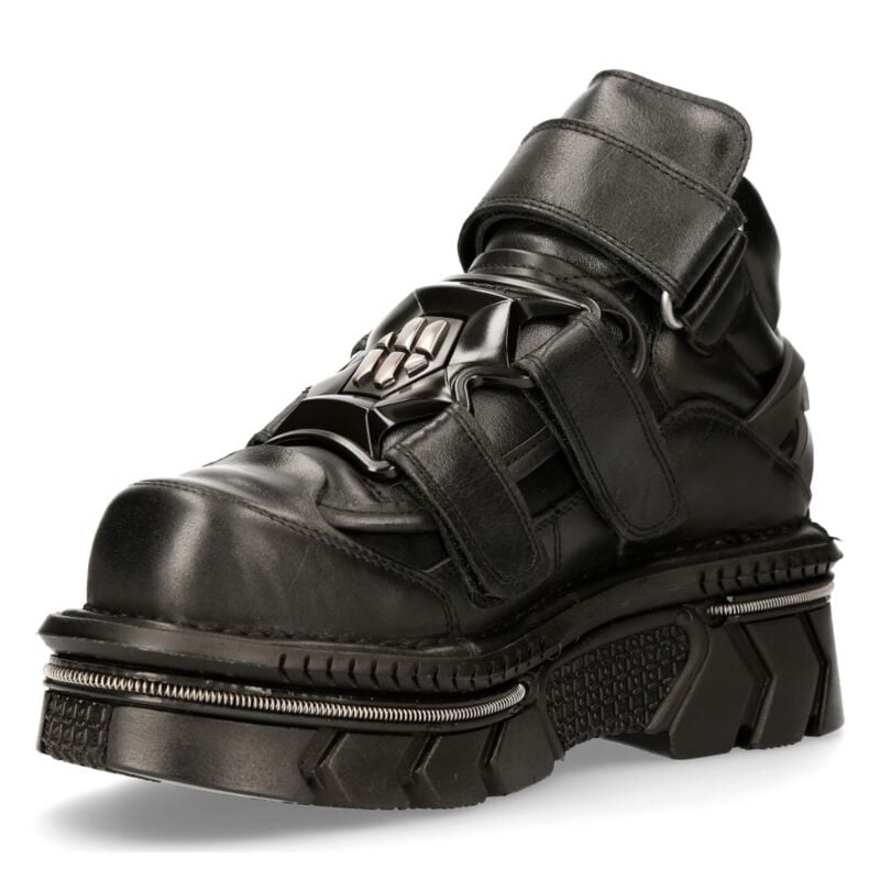 New Rock - Gothic Boot - M-285-S53 ITALI NEGRO - EU36 bis EU44 - Größe EU40 - schwarz von New Rock