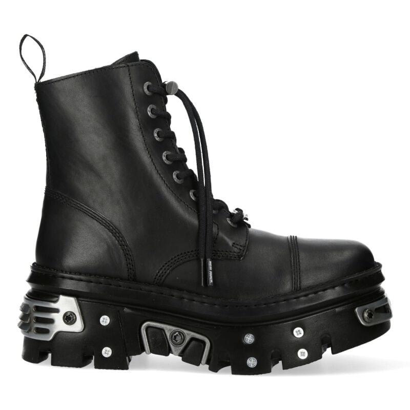New Rock - Gothic Stiefel - M-WALL083CCT-S13 - EU36 bis EU47 - Größe EU36 - schwarz von New Rock