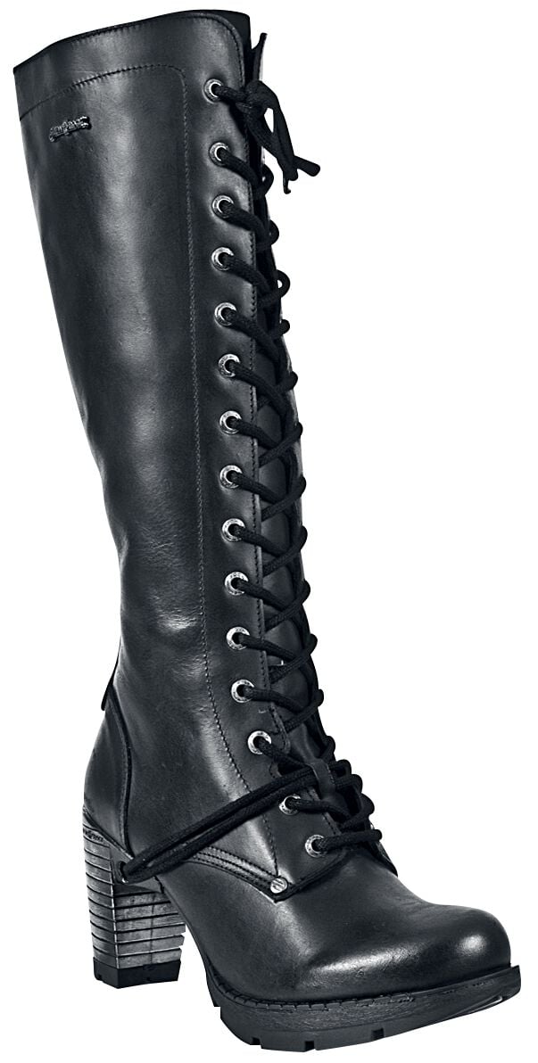 New Rock - Gothic Stiefel - Trail - EU36 bis EU41 - für Damen - Größe EU37 - schwarz von New Rock