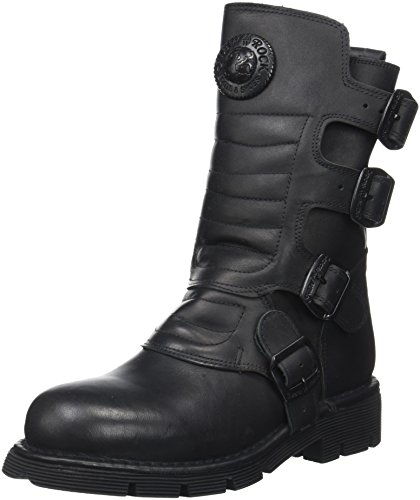 New Rock M-373X-S6, Unisex-Erwachsene Stiefel, Schwarz - Schwarz (Black 001) - Größe: 40 EU von New Rock