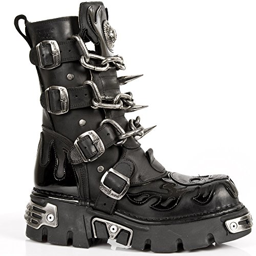 New Rock M 727 S1, Unisex-Erwachsene Stiefel, Schwarz (Noir), 44 EU von New Rock