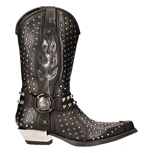 New Rock M-7928-S1 Western Cowboy Stiefel Schwarz Leder Boots Biker New Rock M-7928-S1 Western Cowboy Stiefel Schwarz Leder Boots Biker von New Rock