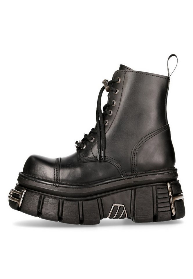 New Rock M.NEWMILI083-S37 Ankleboots Goth, Punk & Biker Stil mit Plateau-Sohle von New Rock