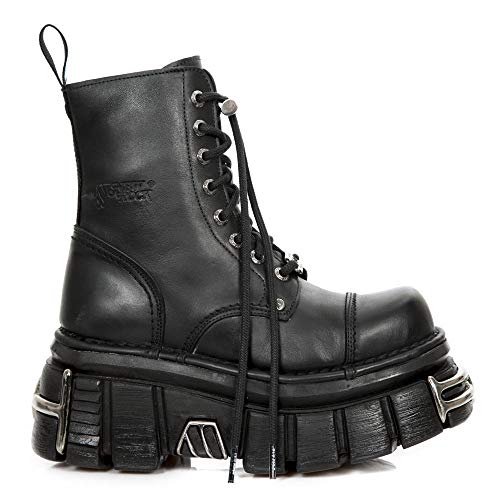 New Rock Military Stylish Boots Unisex-Klassische Stiefel, Schwarz , 41 EU von New Rock