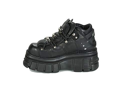 New Rock Schnürschuhe für Damen M-106-C66 Größe 38 Schwarz von New Rock