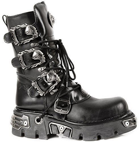 New Rock Shoes - Classic Reactor Boots with Skull Buckles UK 8.5 New Rock Shoes - Classic Reactor Boots with Skull Buckles UK 8.5 von New Rock