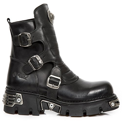 New Rock Unisex-Erwachsene M-1482X-S1 Motorradstiefel, Black, 43 EU von New Rock