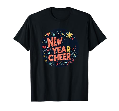 Cooles Neujahrsjubel-Outfit für Jungen und Mädchen T-Shirt von New Year Cheer