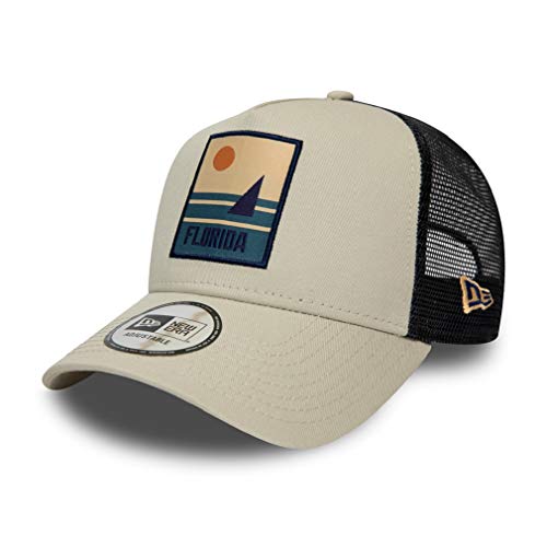 New Era Florida Cap Verstellbar Trucker Kappe Sommer Patch Usa Beige - One-Size von New Era