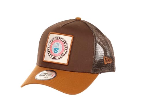 New Era New York Best Choice Patch Brown A-Frame Adjustable Trucker Cap - One-Size von New Era