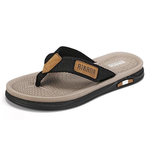 New front Herren Flipflops Damen Zehentrenner Jungen sommer Hausschuhe Pantoffeln für Strand Beach Urlaub Wandern Sommerschuhe V2 Sandalen Surfen Spaziergang, Braun, 39 von New front