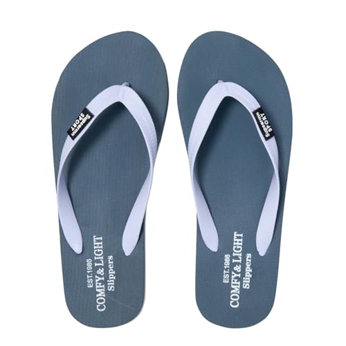 New front Herren Sommer Flipflops V2 Sandalen Jungen Zehentrenner Männer Pantoffeln Badeschuhe für Strand Beach Geschenk Schwimm Pools Freizeit Alltag Wandern, Grau, 43 von New front