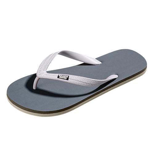 New front Sommer Herren Flipflops Männer V2 Sandalen Zehentrenner Hausschuhe Slipper Jungen Slides für Strand Urlaub Wandern Wasserpark Pools Schwimm Klettern, Grau, 41 von New front