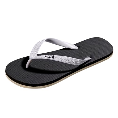 New front Sommer Herren Flipflops Männer V2 Sandalen Zehentrenner Hausschuhe Slipper Jungen Slides für Strand Urlaub Wandern Wasserpark Pools Schwimm Klettern, Weiß, 45 von New front