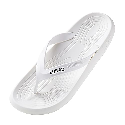 New front unisex Zehentrenner Flip V2 Sandalen herren damen jungen Flipflops Badelatschen Hausschuhe Sandalen Fanning Zehentrenner slipper Schlappen Slides Strand Freizeit Alltag, Weiß, 43 von New front