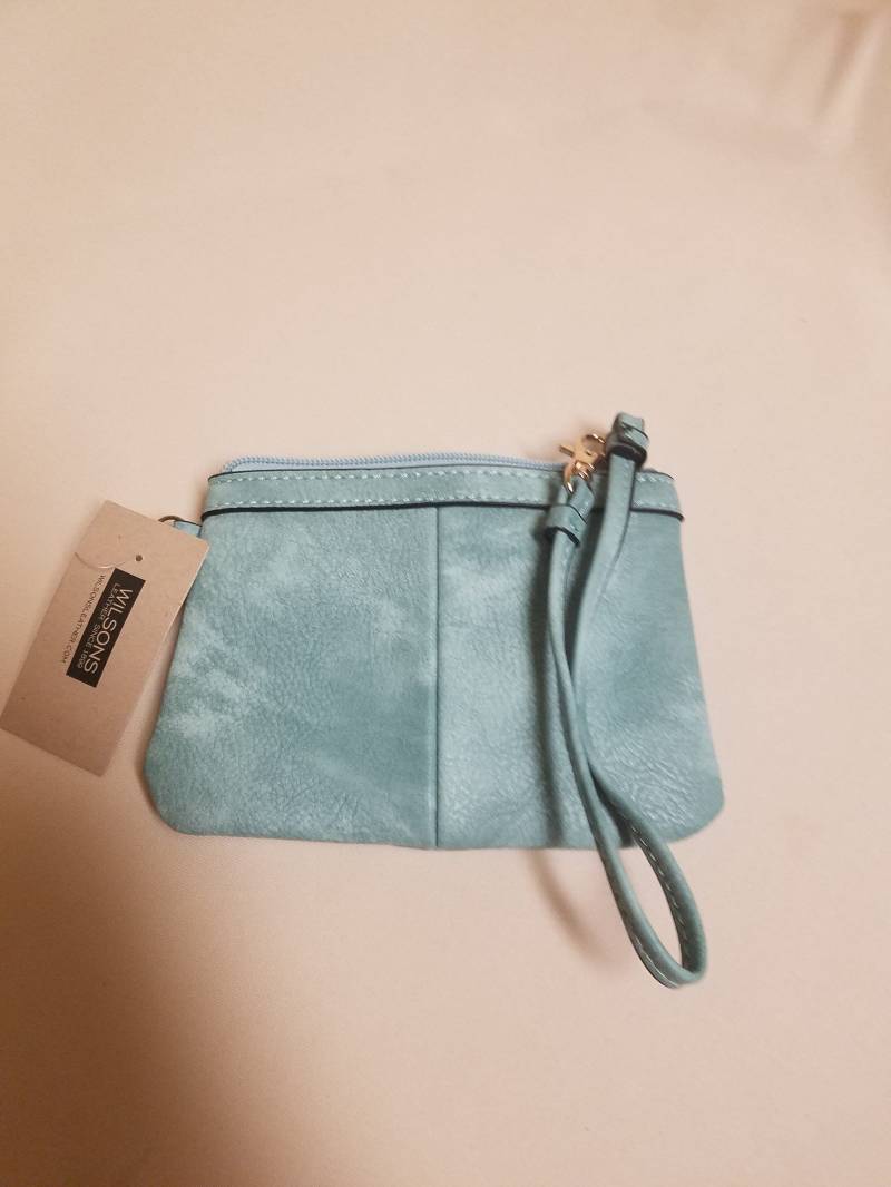 Blaue Ledertasche, Kleine Blaue Tasche, Tasche Aus Leder, Vintage Ledertasche 90S von NewBrideCo