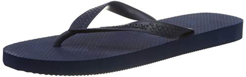 NewDenBer Flip Flops Herren Gummi Zehentrenner Badelatschen Beach Pool Sandalen (46 EU, Blau) von NewDenBer