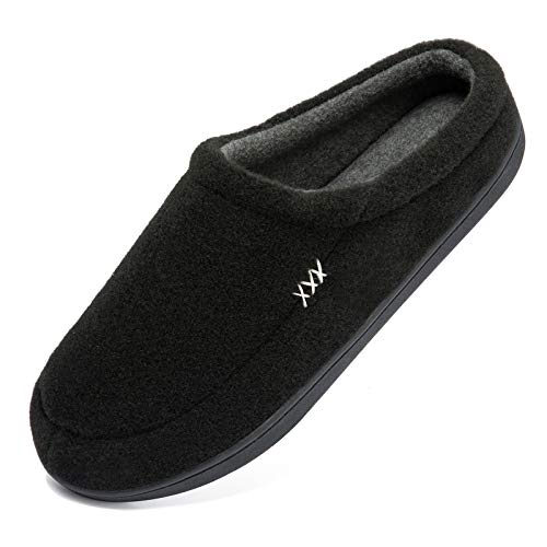 NewDenBer Hausschuhe Damen Memory Foam Warme Bequeme Weiche Gefüttert Winter Pantoffeln (35/36 EU, Schwarz) von NewDenBer