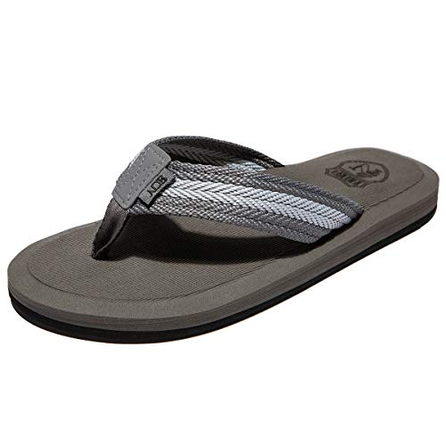 NewDenBer NDB Classic Plush Unisex-Erwachsene Flip Flops (41 EU, Grau) von NewDenBer