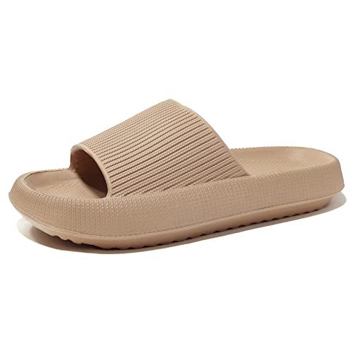 NewDenBer Damen Flip Flops Surfen Zehentrenner Beach Pool Sandalen (36 EU, Braun) von NewDenBer