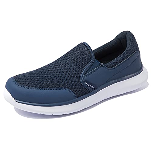 NewDenBer Sportschuhe Slipper Herren Leichtes Freizeitschuhe Slip On Sneaker (40 EU, Dunkelblau) von NewDenBer