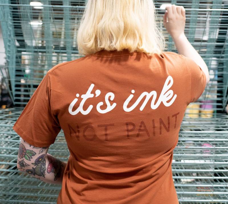 Druckgrafik Squeegee Roller Ink T Shirt Kupfer von NewDuds