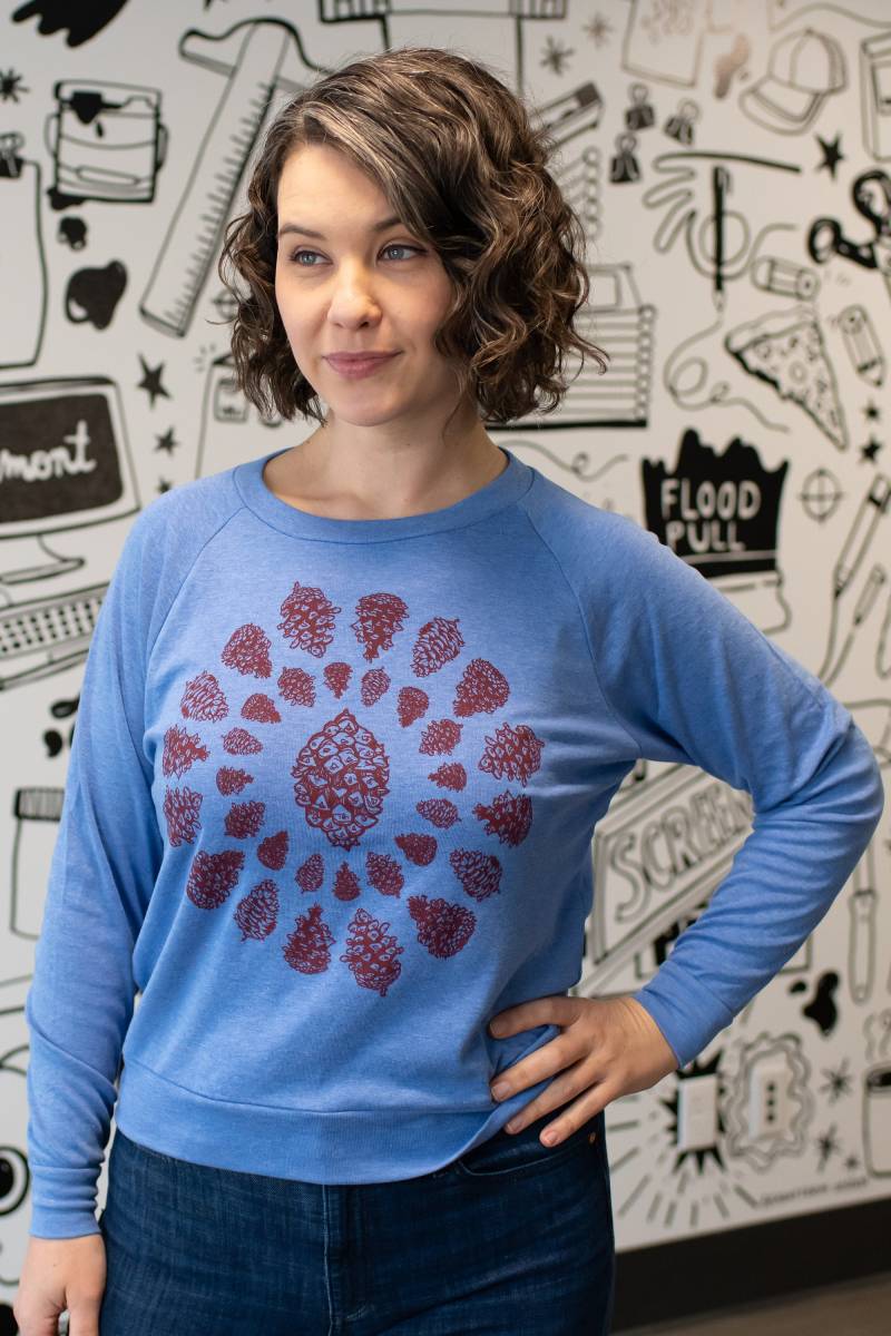 Sale Pinecone Design Kurzarm Shirt Damen Yoga Kleidung Freizeitkleidung Geschenk Für Sie von NewDuds