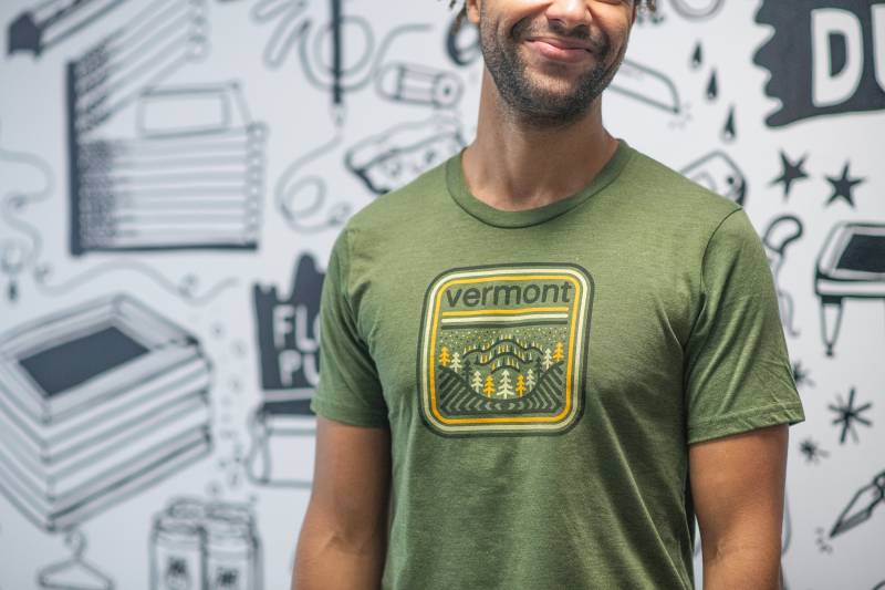 Vermont Square T-Shirt Geschenk Für Ihn Vintage Design Shirt von NewDuds