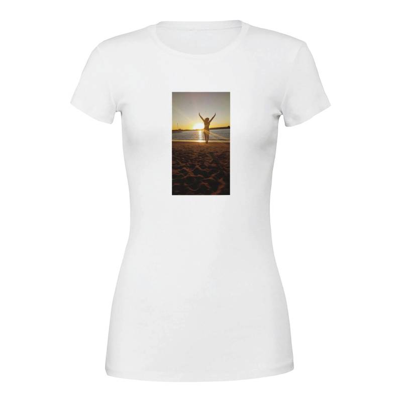 Premium-T-Shirt Mit Rundhalsausschnitt Für Damen | Bella + Canvas 6004 Weiß, T-Shirt, Damenbekleidung von NewFashion2025