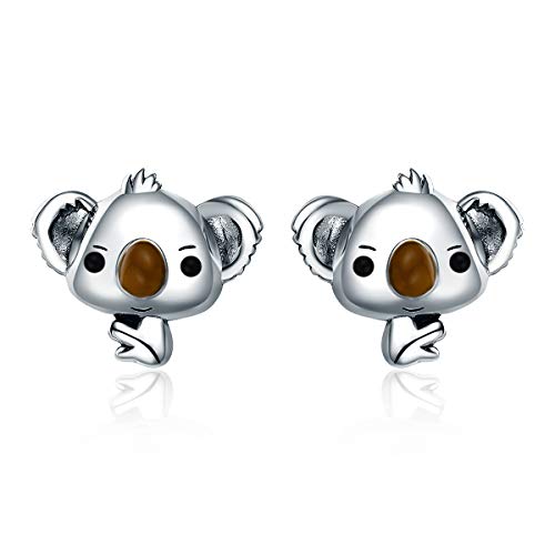 NEWL Koala-Ohrstecker für Damen aus 925er-Sterlingsilber von NewL