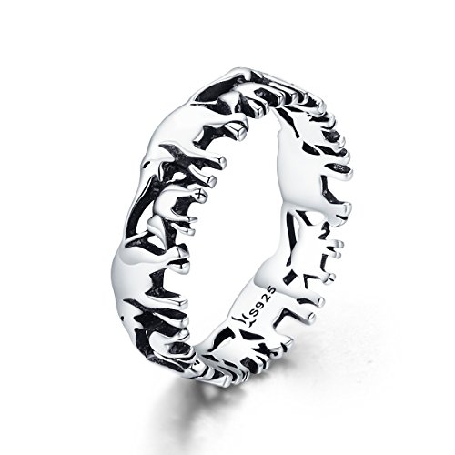 Trendiger Fingerring aus 100 % 925er Sterlingsilber, stapelbar, Tier-Kollektion, Elefanten-Familie, für Frauen, Silberschmuck, Silber, Kein Stein, von NewL