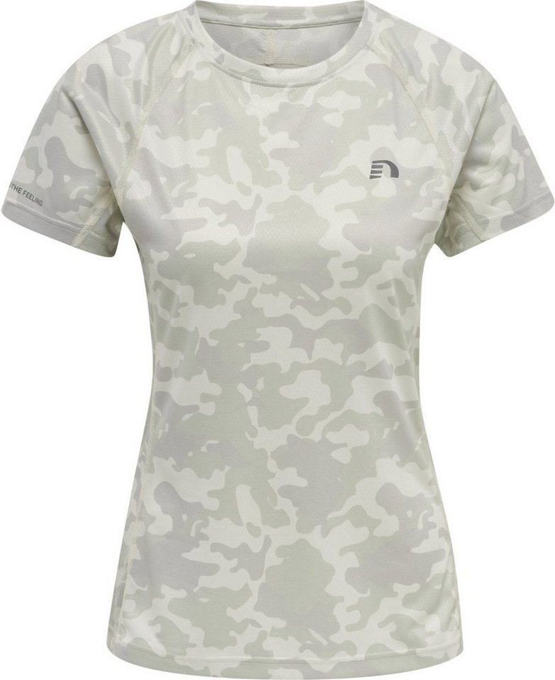 NewLine Kurzarmshirt WOMEN RUNNING T-SHIRT S/S OYSTER MUSHROOM AOP von NewLine