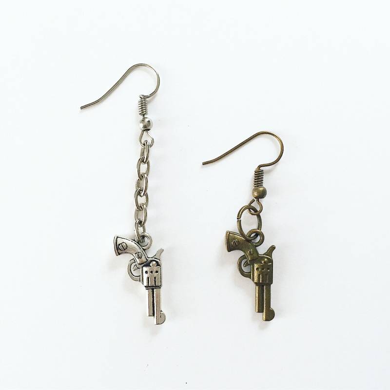 Pistolen Ohrringe | Waffe Munition Ammo Projektile Schuss von NewRoseStore