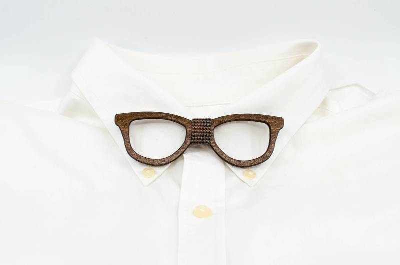 Brillenform Holzfliege Neuheit Holzfliege von NewWayCreationDesign