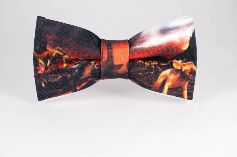 Dinosaurier Vulkan Fliege Gebundene Fliege Für Kinder von NewWayCreationDesign