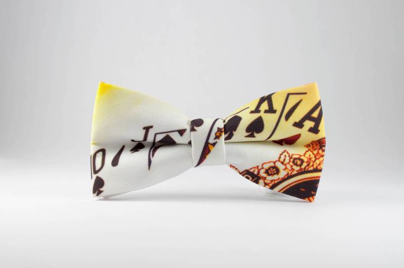 Glücksspieler Schleife Poker Karten Print, Gelbe Schleife von NewWayCreationDesign