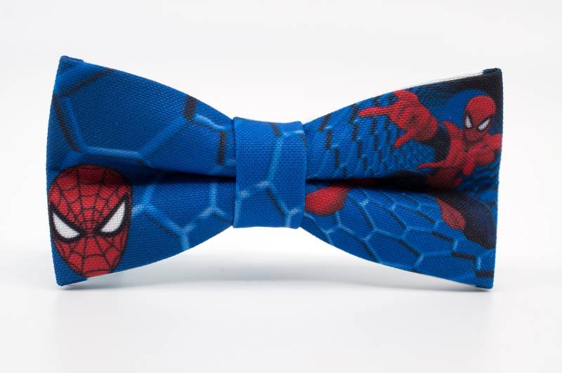 Handcrafted Spiderman Fliege, Geschenk Mit Held, Ringträger Geschenk Zur Hochzeit von NewWayCreationDesign