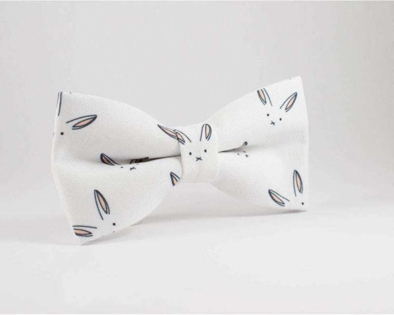 Osterhase Schleife Weiße Partyschleife, Kleinkindkrawatte von NewWayCreationDesign