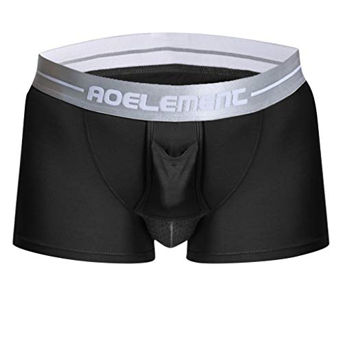 Newanna Boxershorts Herren Unterwäsche Mesh Atmungsaktiver Bullet Separation Hodensack Unterhosen Slips Männer Höschen Men Retroshorts Hohe Taille Jockstraps Baumwolle Stretch G-Strings Panties von Newanna