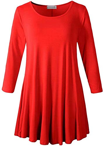 Newbestyle Damen Sommer T-Shirts 3/4 Ärmel Asymmetrisch Tunika Bluse Tops Newbestyle Damen Sommer T-Shirts 3/4 Ärmel Asymmetrisch Tunika Bluse Tops von Newbestyle
