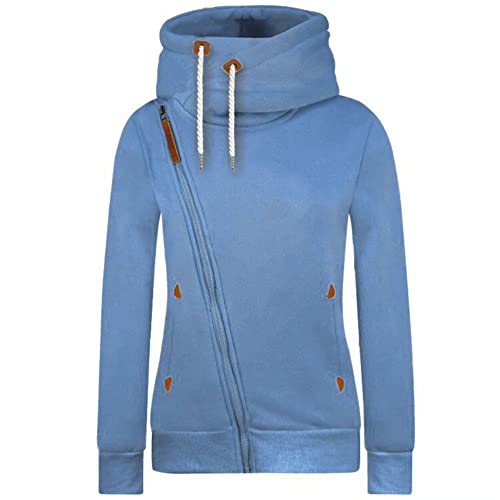 Newbestyle Jacke Damen Sweatjacke Vicky Zip Hoodie Pulli Oberteile Damen Kapuzenpullover Pullover mit Kapuze und Kordel von Newbestyle