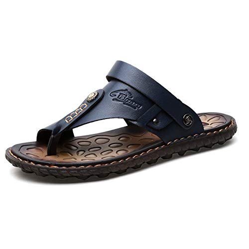 Newbestyle Sommer Strand Sandalen Herren Pantoletten Zehentrenner Dunkelblau 42 von Newbestyle