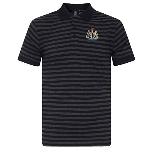 Newcastle United FC - Herren Polo-Shirt mit Streifen - garngefärbt - Offizielles Merchandise - Geschenk für Fußballfans - M von Newcastle United F.C.