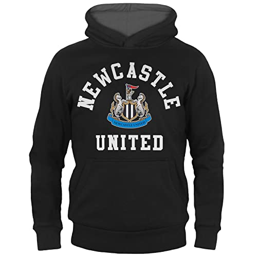 Newcastle United FC - Jungen Fleece-Hoodie mit Grafikprint - offizielles Merchandise - Geschenk für Fußballfans - Schwarz - 12-13 Jahre von Newcastle United F.C.