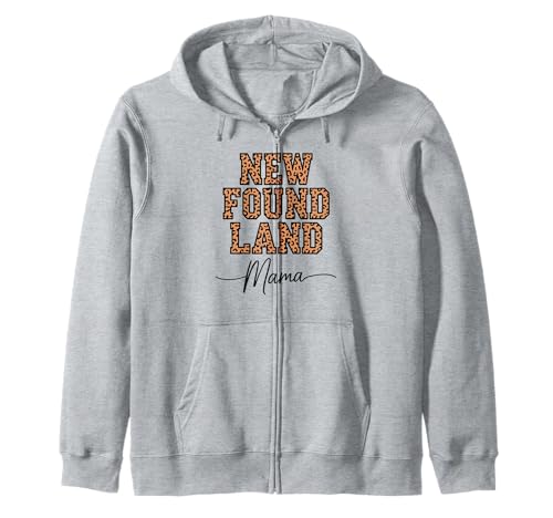 Leopardenmuster Newfoundland Mama Newfie Kapuzenjacke Leopardenmuster Newfoundland Mama Newfie Kapuzenjacke von Newfoundland Dog Lover Gifts