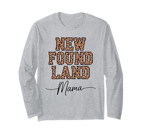 Leopardenmuster Newfoundland Mama Newfie Langarmshirt Leopardenmuster Newfoundland Mama Newfie Langarmshirt von Newfoundland Dog Lover Gifts