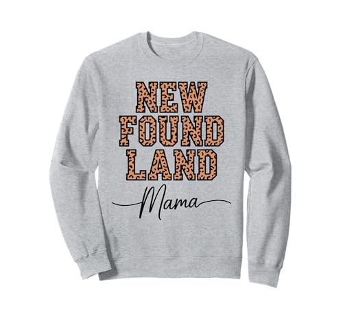 Leopardenmuster Newfoundland Mama Newfie Sweatshirt Leopardenmuster Newfoundland Mama Newfie Sweatshirt von Newfoundland Dog Lover Gifts