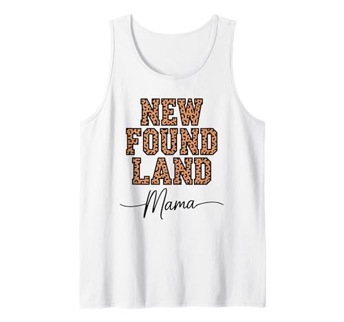 Leopardenmuster Newfoundland Mama Newfie Tank Top von Newfoundland Dog Lover Gifts
