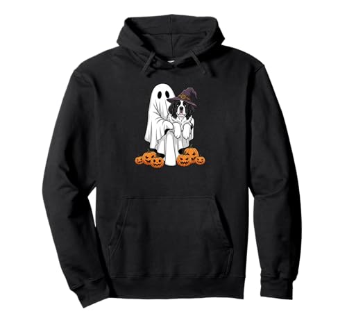 Lustiger Geist Neufundländer Kürbis Halloween Kinder Herren Damen Pullover Hoodie von Newfoundland Lovers Halloween Outfits for Boy Girl